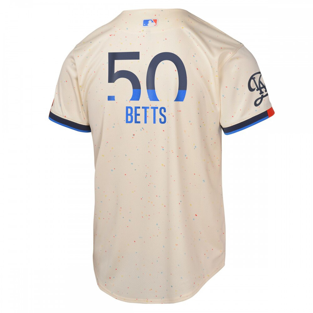 Mookie Betts Los Angeles Dodgers Youth 2024 City Connect Limited Player Jersey - Cream-Pro Kit Vault | Brand New 26/27 Sports Jerseys