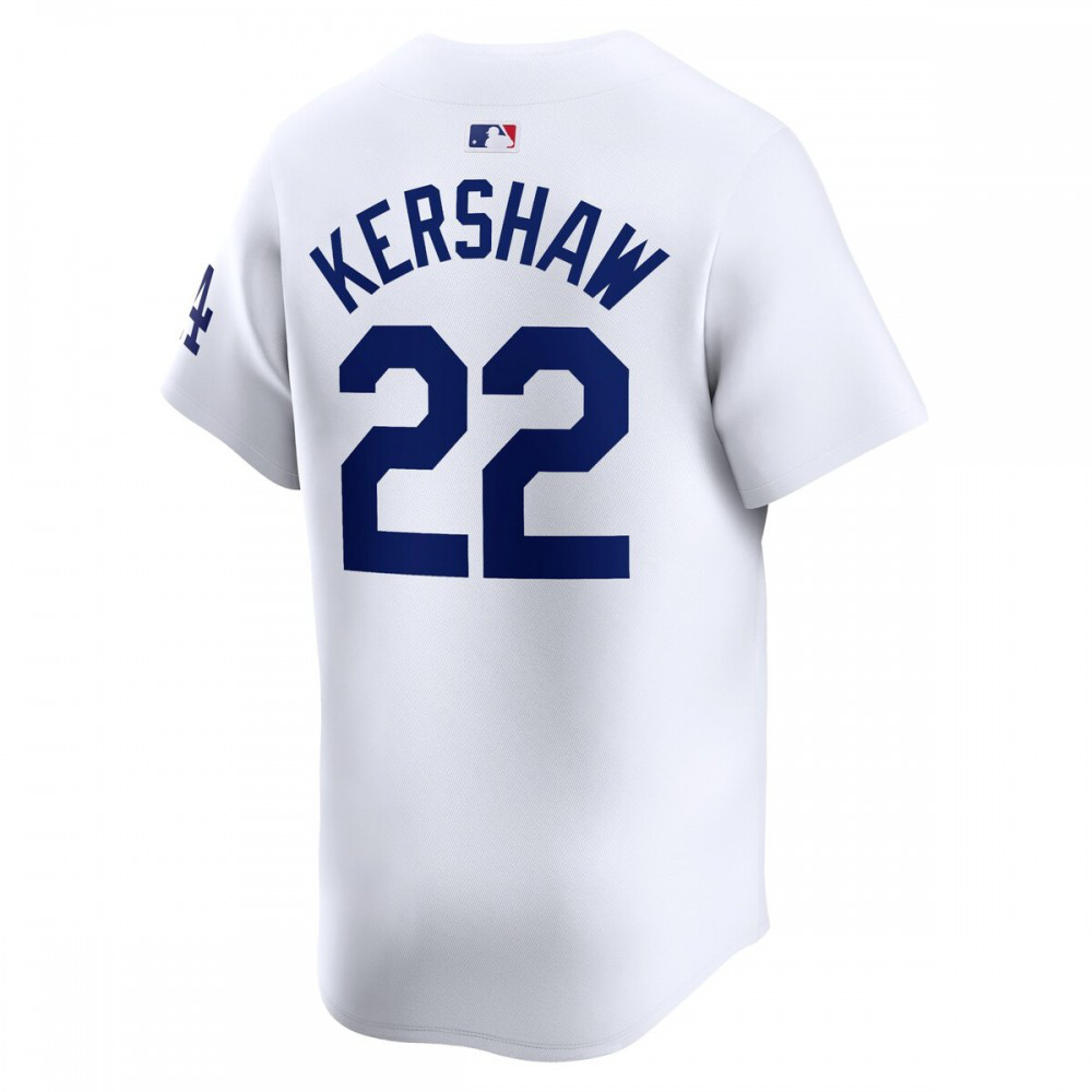 Clayton Kershaw Los Angeles Dodgers Home Limited Player Jersey - White-Pro Kit Vault | Brand New 26/27 Sports Jerseys