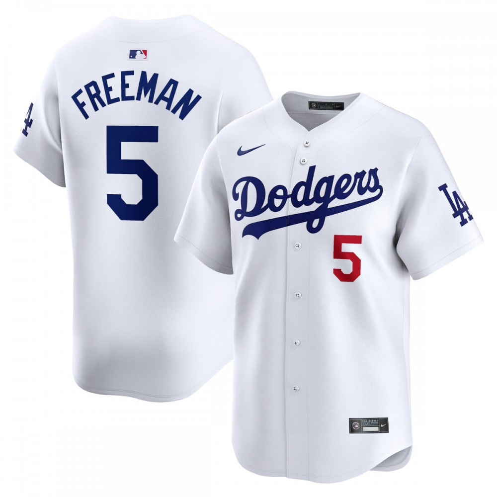 Freddie Freeman Los Angeles Dodgers Home Limited Player Jersey - White-Pro Kit Vault | Brand New 26/27 Sports Jerseys