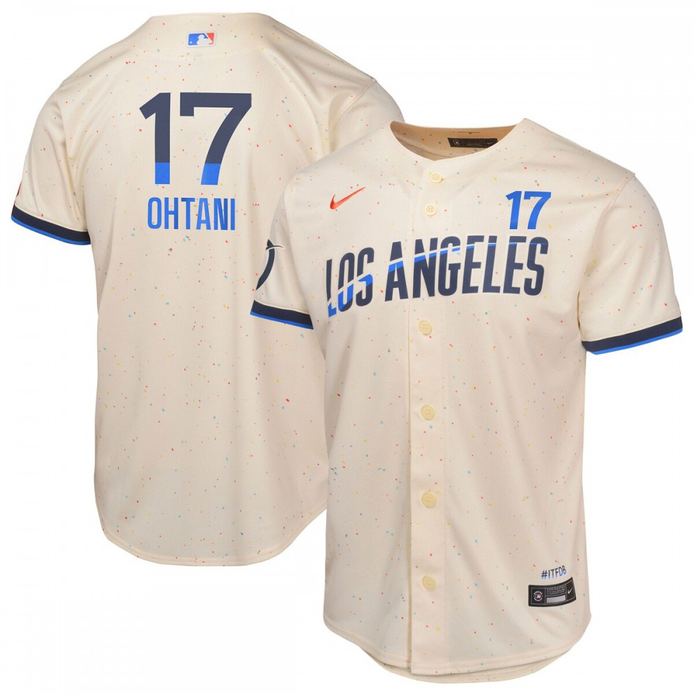 Shohei Ohtani Los Angeles Dodgers Youth 2024 City Connect Limited Player Jersey - Cream-Pro Kit Vault | Brand New 26/27 Sports Jerseys