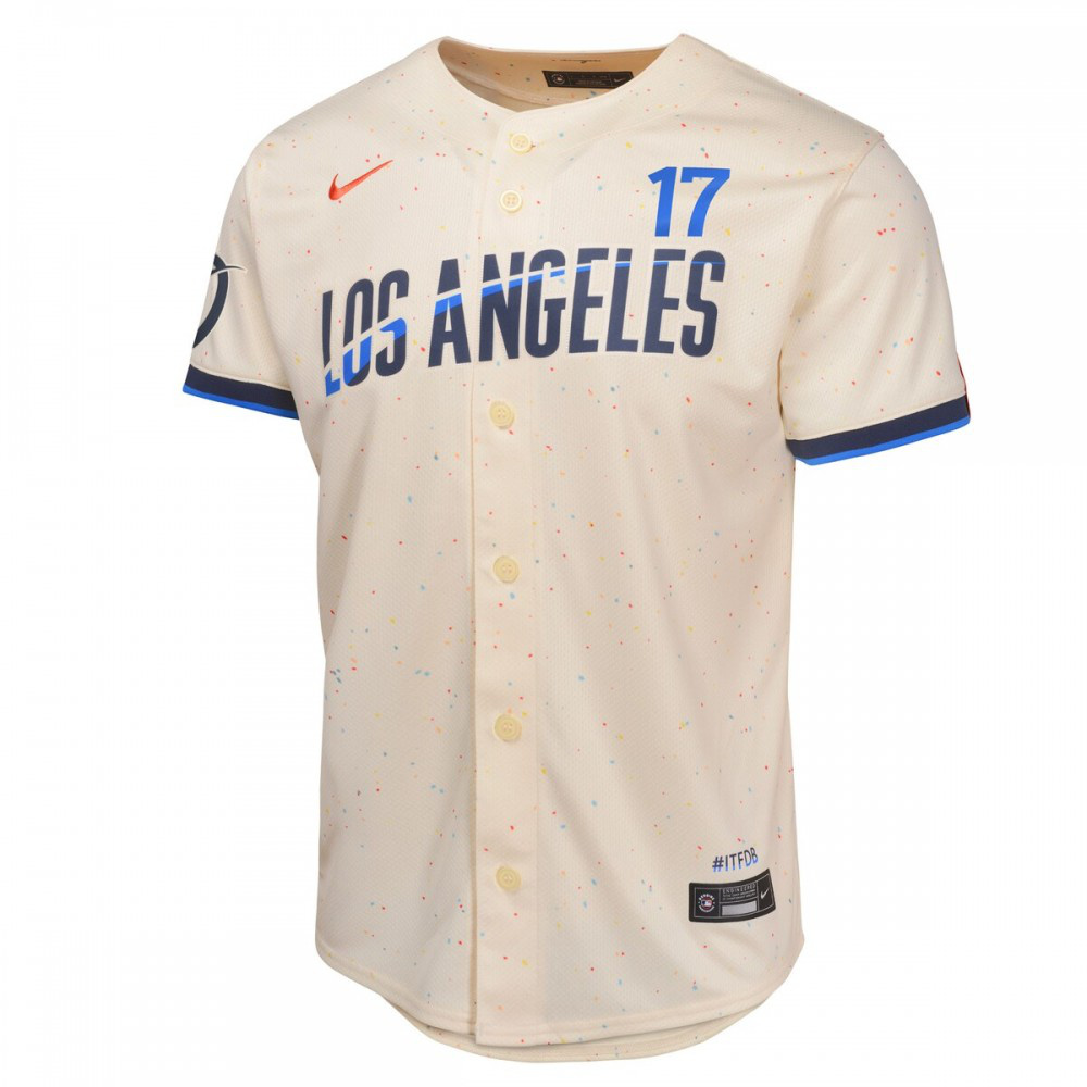 Shohei Ohtani Los Angeles Dodgers Youth 2024 City Connect Limited Player Jersey - Cream-Pro Kit Vault | Brand New 26/27 Sports Jerseys