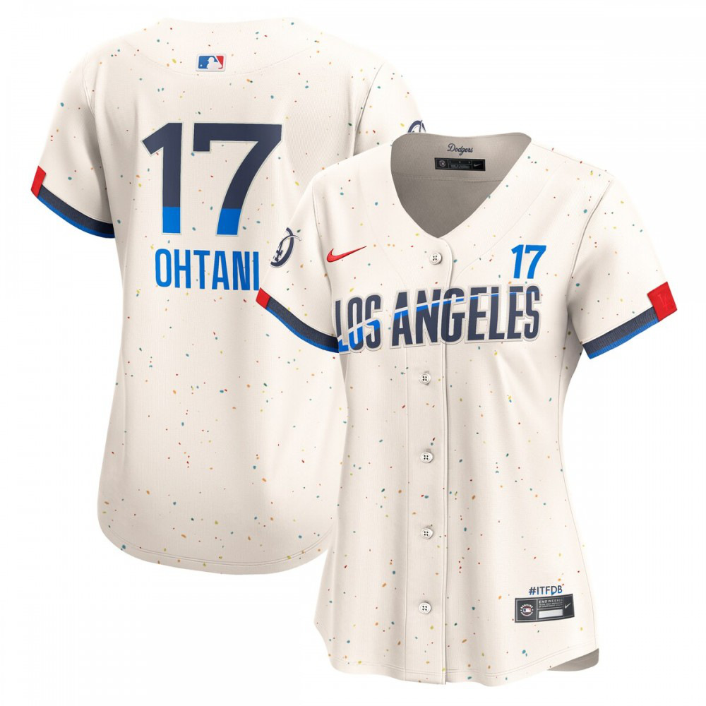 Shohei Ohtani Los Angeles Dodgers Women's 2024 City Connect Limited Player Jersey - Cream-Pro Kit Vault | Brand New 26/27 Sports Jerseys