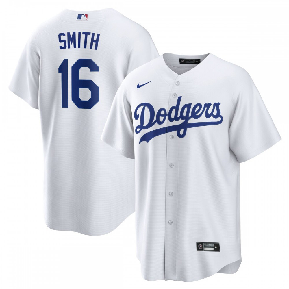 Will Smith Los Angeles Dodgers Home Official Replica Player Jersey - White-Pro Kit Vault | Brand New 26/27 Sports Jerseys