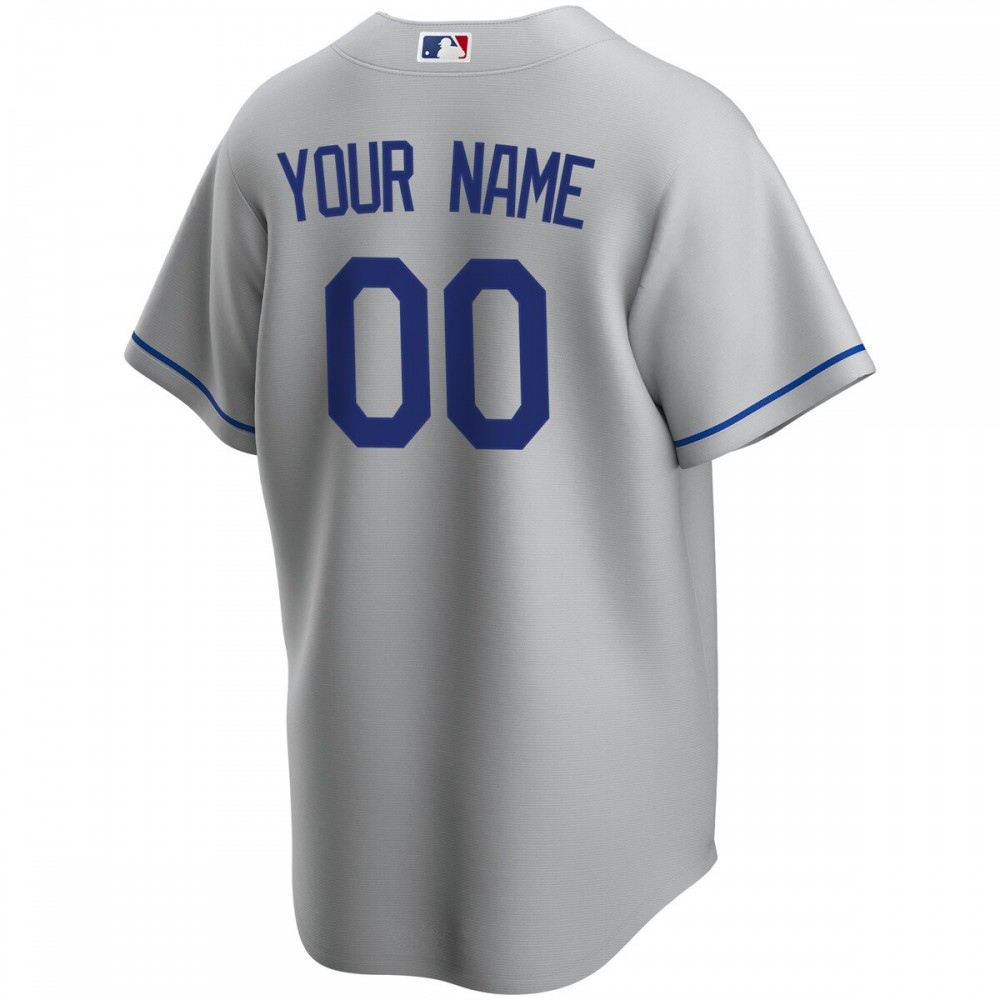 Los Angeles Dodgers Road Replica Custom Jersey - Gray-Pro Kit Vault | Brand New 26/27 Sports Jerseys