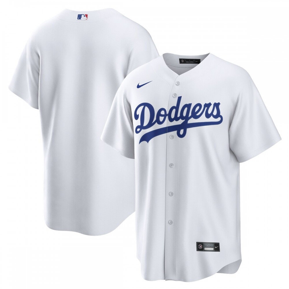 Los Angeles Dodgers Home Replica Team Jersey - White-Pro Kit Vault | Brand New 26/27 Sports Jerseys
