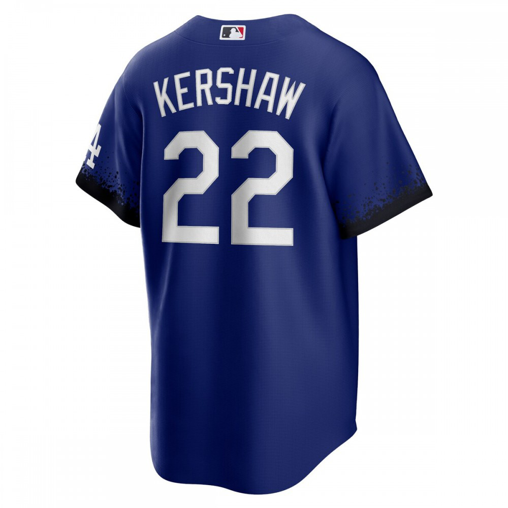 Clayton Kershaw Los Angeles Dodgers 2021 City Connect Replica Player Jersey - Royal-Pro Kit Vault | Brand New 26/27 Sports Jerseys