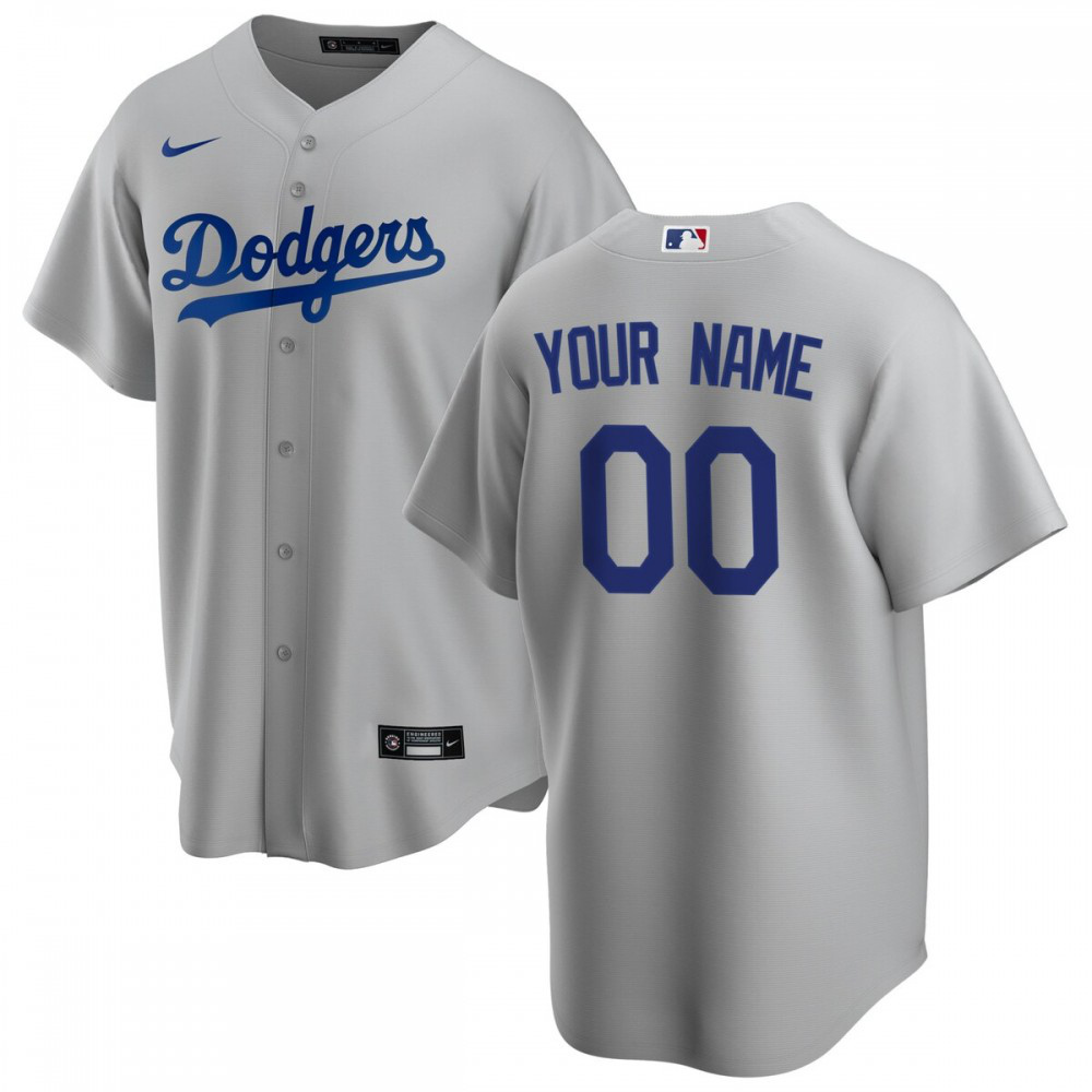 Los Angeles Dodgers Alternate Replica Custom Jersey - Gray-Pro Kit Vault | Brand New 26/27 Sports Jerseys
