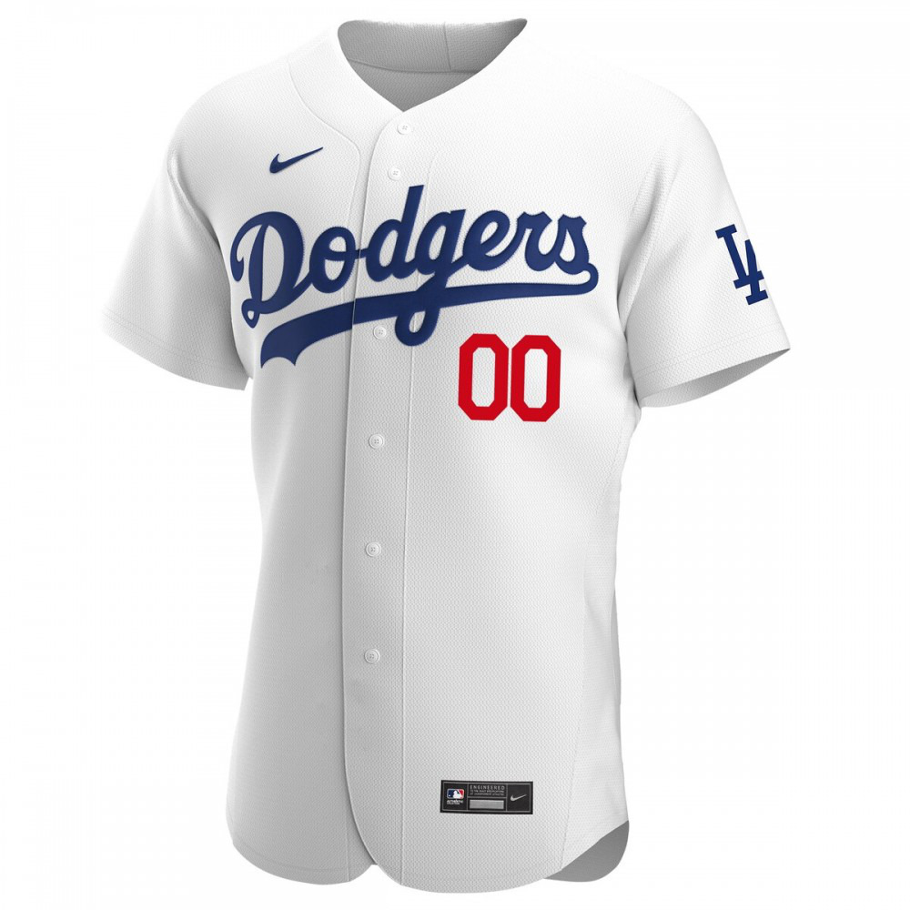Los Angeles Dodgers Home Custom Pick-A-Player Retired Roster Authentic Jersey - White-Pro Kit Vault | Brand New 26/27 Sports Jerseys