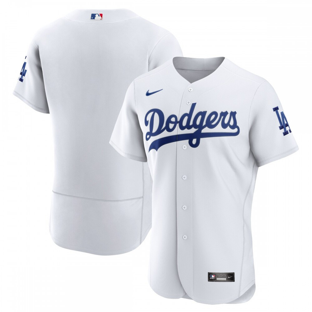 Los Angeles Dodgers Home Authentic Team Jersey - White-Pro Kit Vault | Brand New 26/27 Sports Jerseys