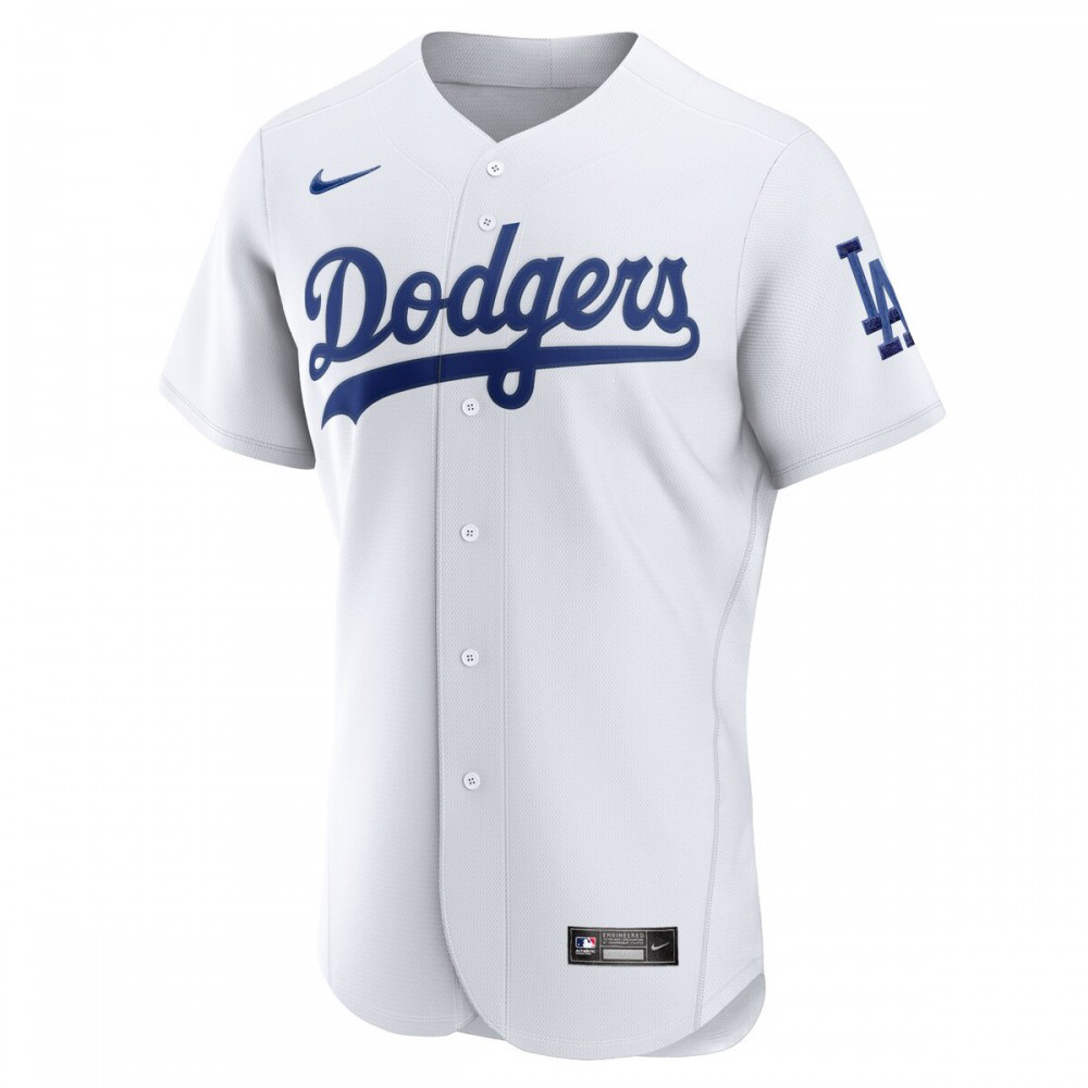 Los Angeles Dodgers Home Authentic Team Jersey - White-Pro Kit Vault | Brand New 26/27 Sports Jerseys