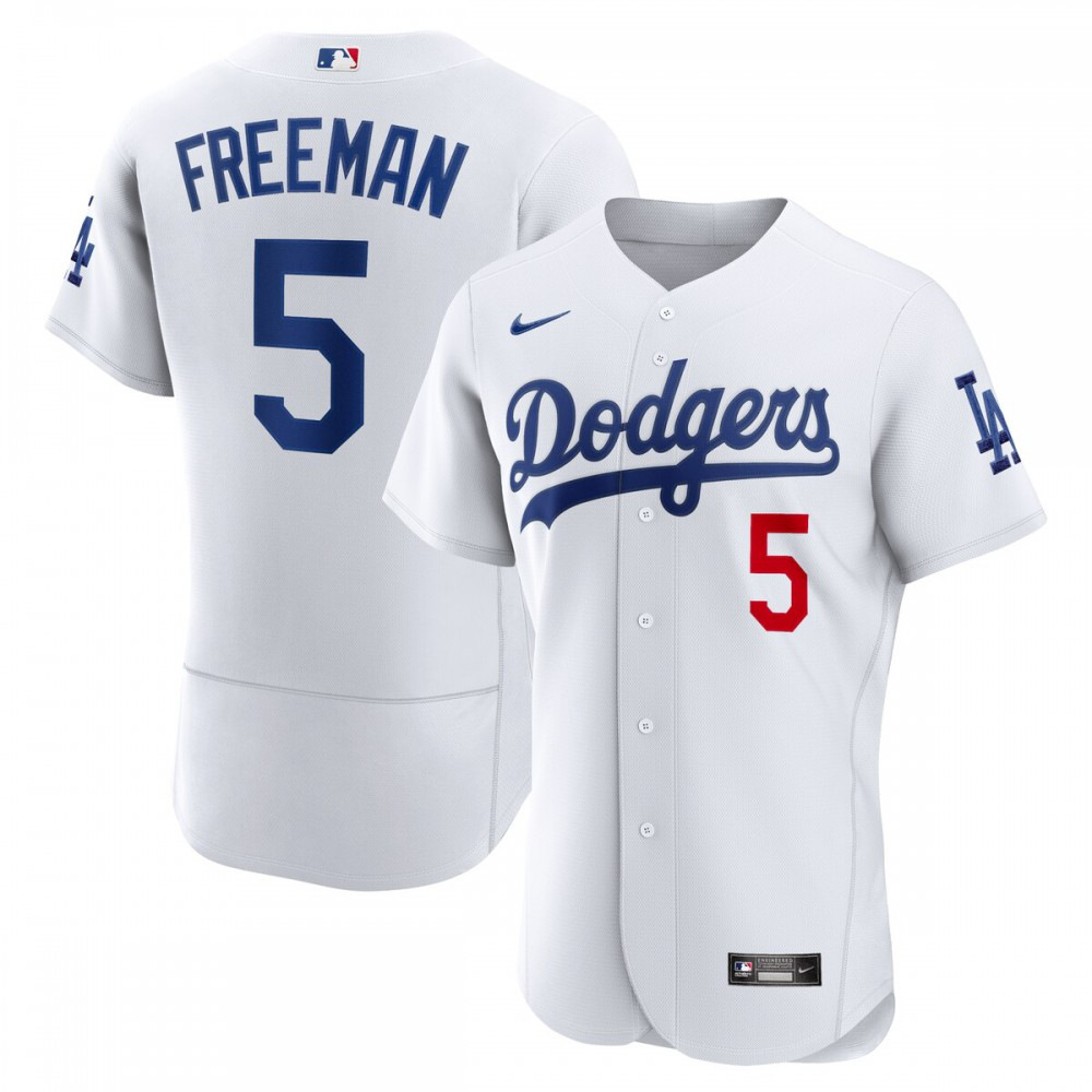 Freddie Freeman Los Angeles Dodgers Authentic Player Jersey - White-Pro Kit Vault | Brand New 26/27 Sports Jerseys