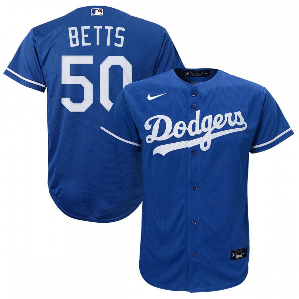 Mookie Betts Los Angeles Dodgers Youth Alternate Replica Player Jersey - Royal-Pro Kit Vault | Brand New 26/27 Sports Jerseys
