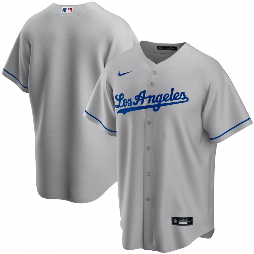 Los Angeles Dodgers Youth Road Replica Team Jersey - Gray-Pro Kit Vault | Brand New 26/27 Sports Jerseys