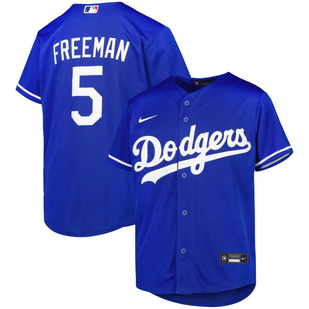 Freddie Freeman Los Angeles Dodgers Youth Alternate Replica Player Jersey - Royal-Pro Kit Vault | Brand New 26/27 Sports Jerseys