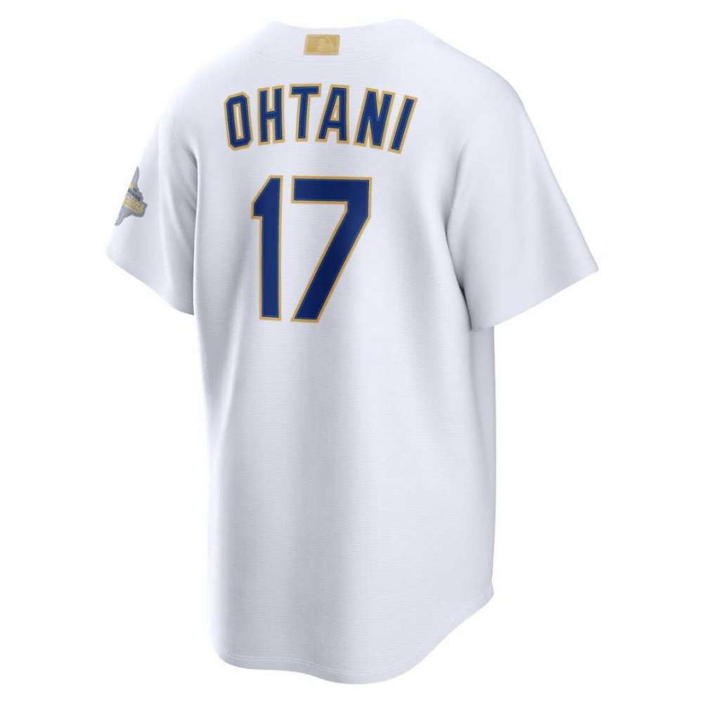 Shohei Ohtani Los Angeles Dodgers 2026 Gold Collection Kanji Stadium Jersey - White-Pro Kit Vault | Brand New 26/27 Sports Jerseys