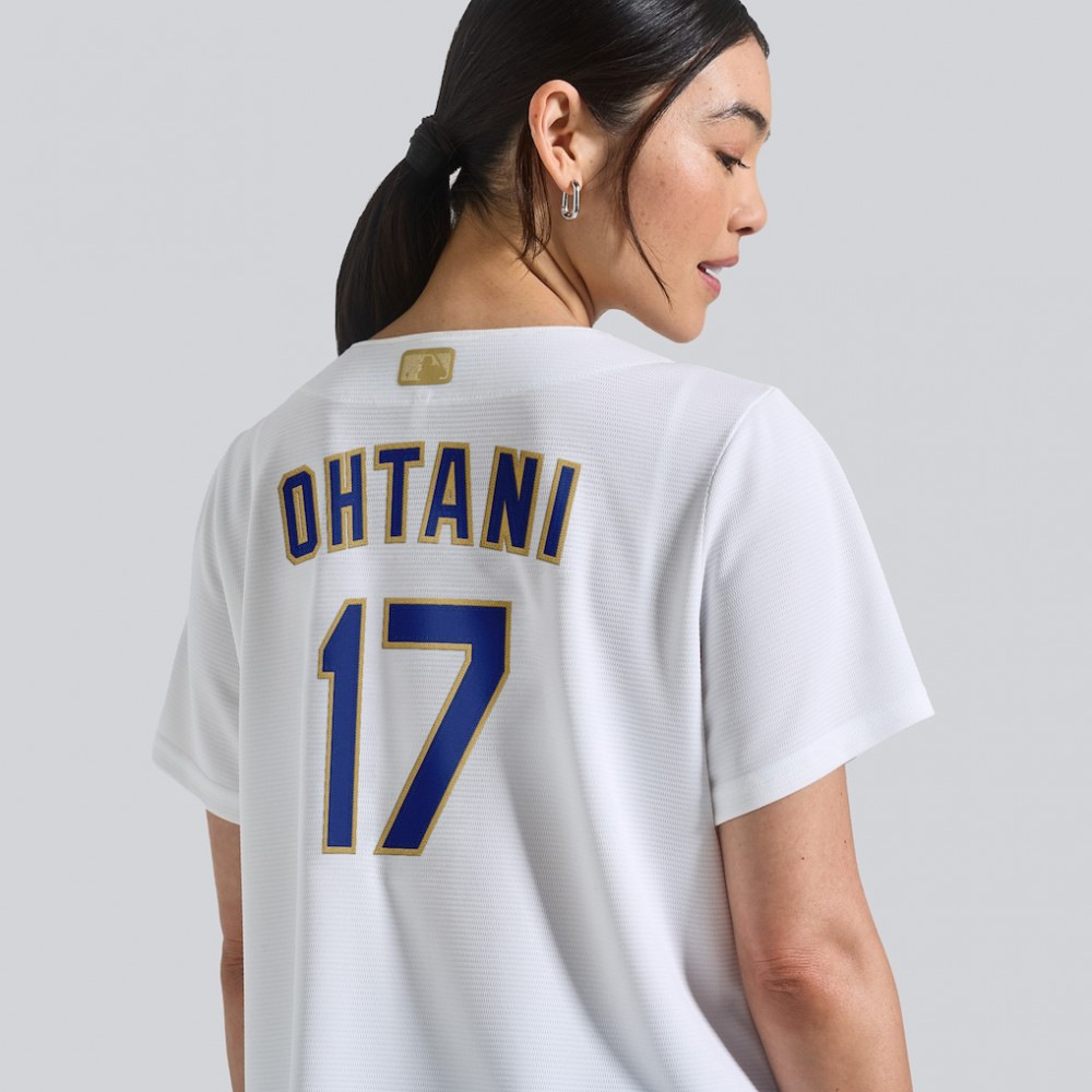 Shohei Ohtani Los Angeles Dodgers Women's 2026 Gold Collection Stadium Jersey - White-Pro Kit Vault | Brand New 26/27 Sports Jerseys