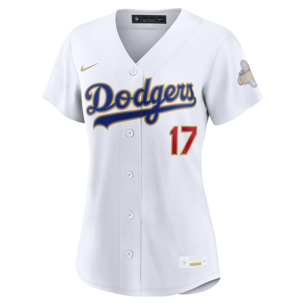 Shohei Ohtani Los Angeles Dodgers Women's 2026 Gold Collection Stadium Jersey - White-Pro Kit Vault | Brand New 26/27 Sports Jerseys