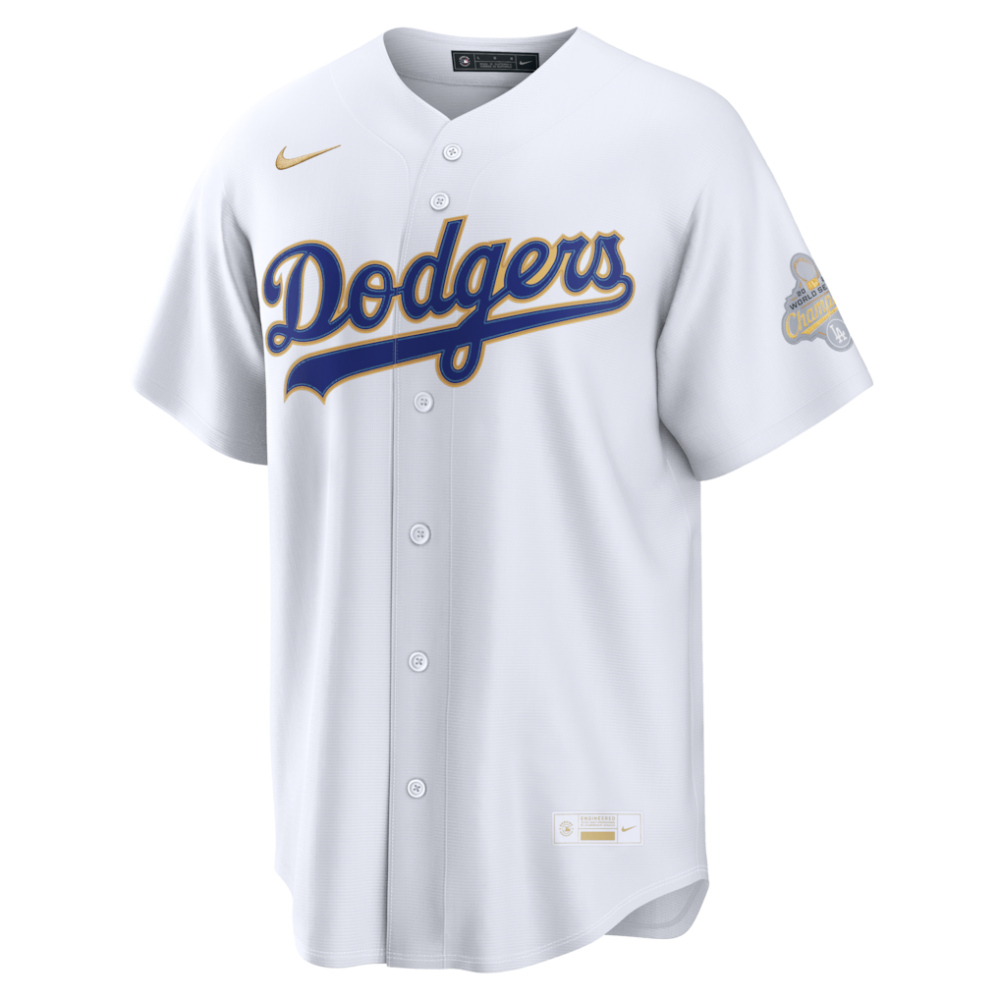 Los Angeles Dodgers 2026 Gold Collection Stadium Jersey - White-Pro Kit Vault | Brand New 26/27 Sports Jerseys