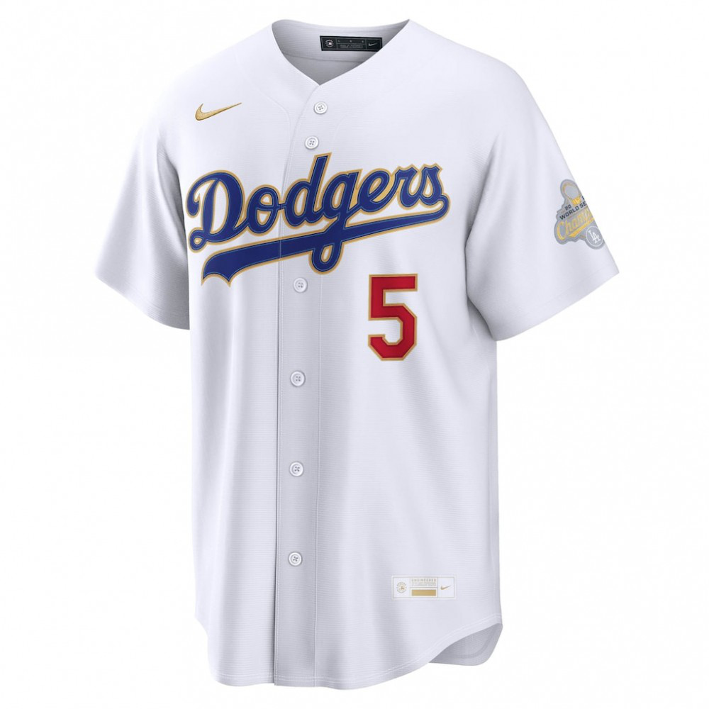 Freddie Freeman Los Angeles Dodgers 2026 Gold Collection Stadium Jersey - White-Pro Kit Vault | Brand New 26/27 Sports Jerseys