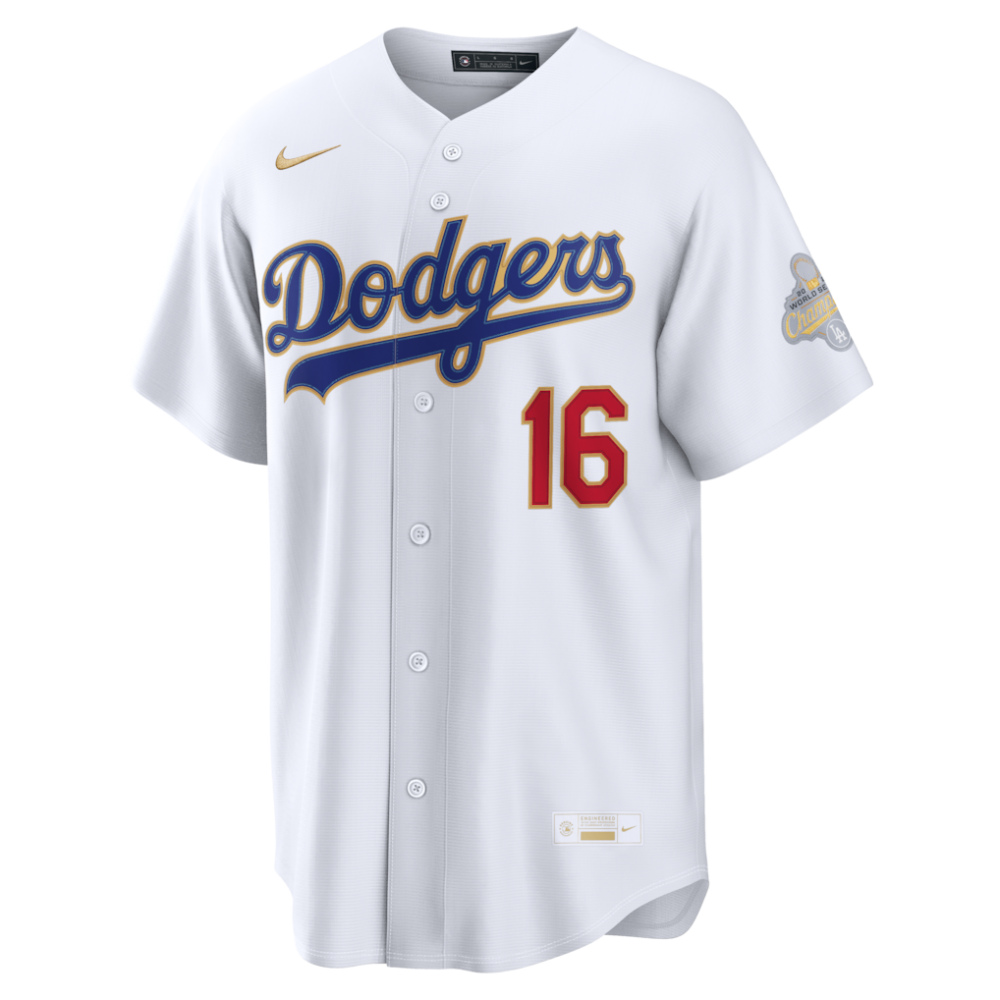 Will Smith Los Angeles Dodgers 2026 Gold Collection Stadium Jersey - White-Pro Kit Vault | Brand New 26/27 Sports Jerseys
