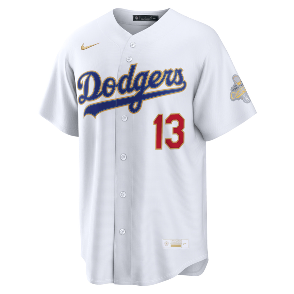 Max Muncy Los Angeles Dodgers 2026 Gold Collection Stadium Jersey - White-Pro Kit Vault | Brand New 26/27 Sports Jerseys