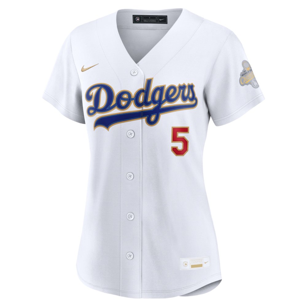 Freddie Freeman Los Angeles Dodgers Women's 2026 Gold Collection Stadium Jersey - White-Pro Kit Vault | Brand New 26/27 Sports Jerseys