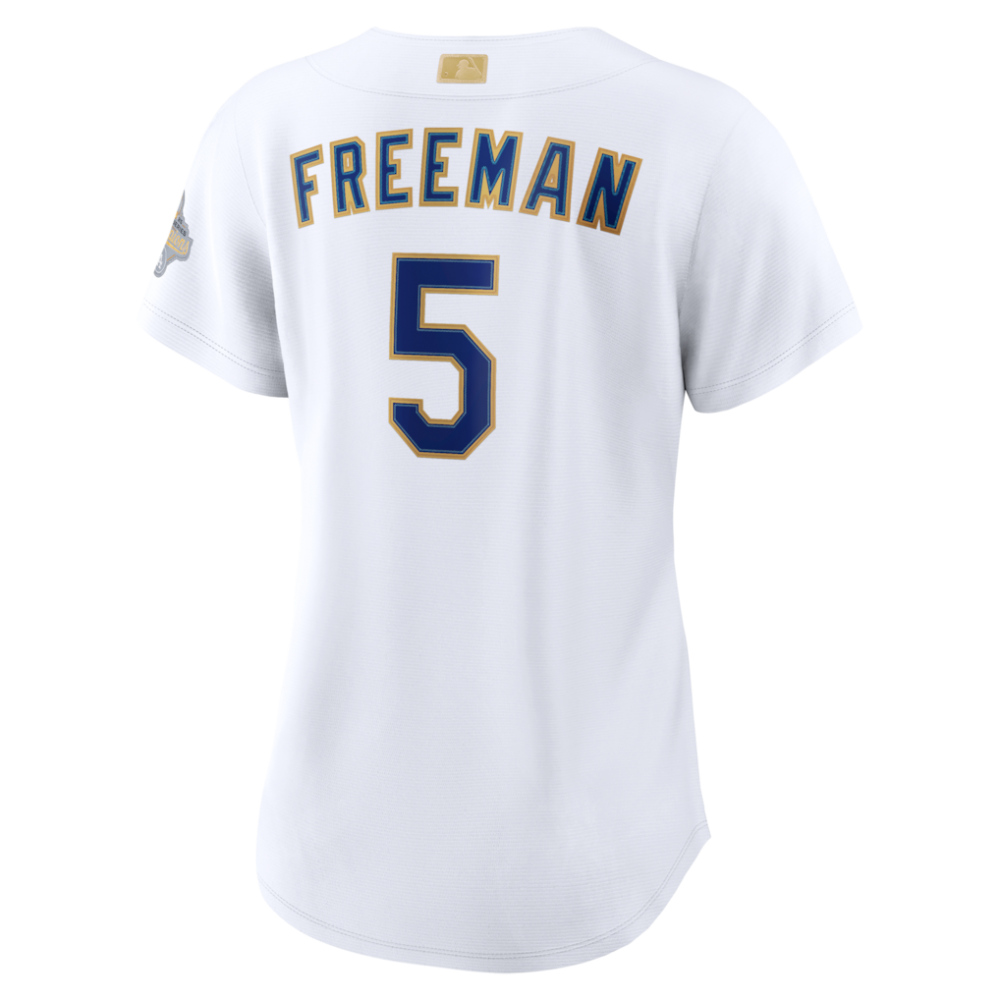 Freddie Freeman Los Angeles Dodgers Women's 2026 Gold Collection Stadium Jersey - White-Pro Kit Vault | Brand New 26/27 Sports Jerseys