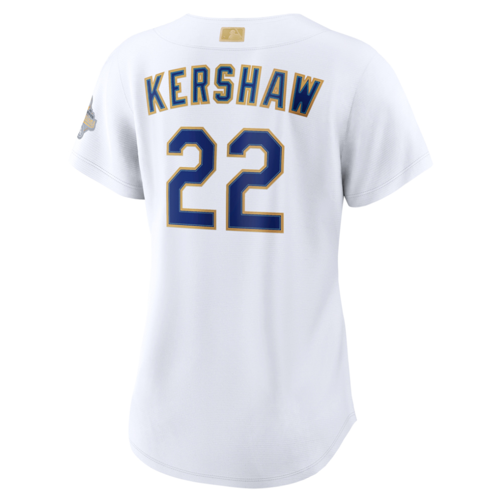 Clayton Kershaw Los Angeles Dodgers Women's 2026 Gold Collection Stadium Jersey - White-Pro Kit Vault | Brand New 26/27 Sports Jerseys