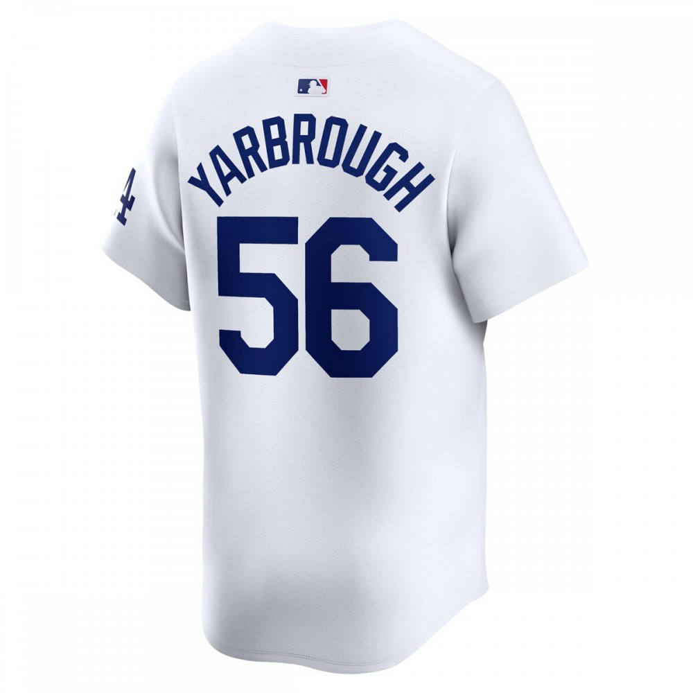 Ryan Yarbrough Los Angeles Dodgers Home Limited Player Jersey - White-Pro Kit Vault | Brand New 26/27 Sports Jerseys