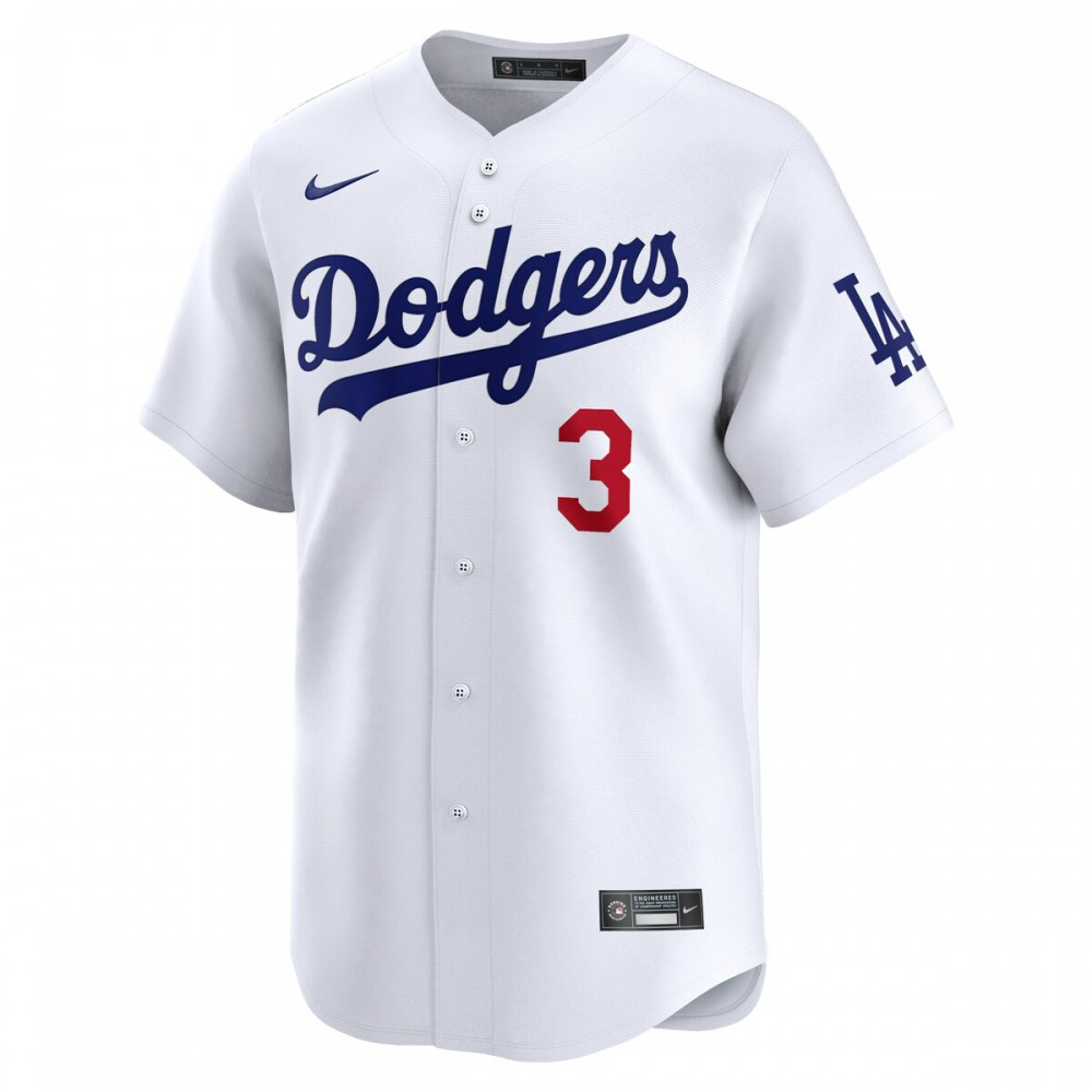 Chris Taylor Los Angeles Dodgers Home Limited Player Jersey - White-Pro Kit Vault | Brand New 26/27 Sports Jerseys