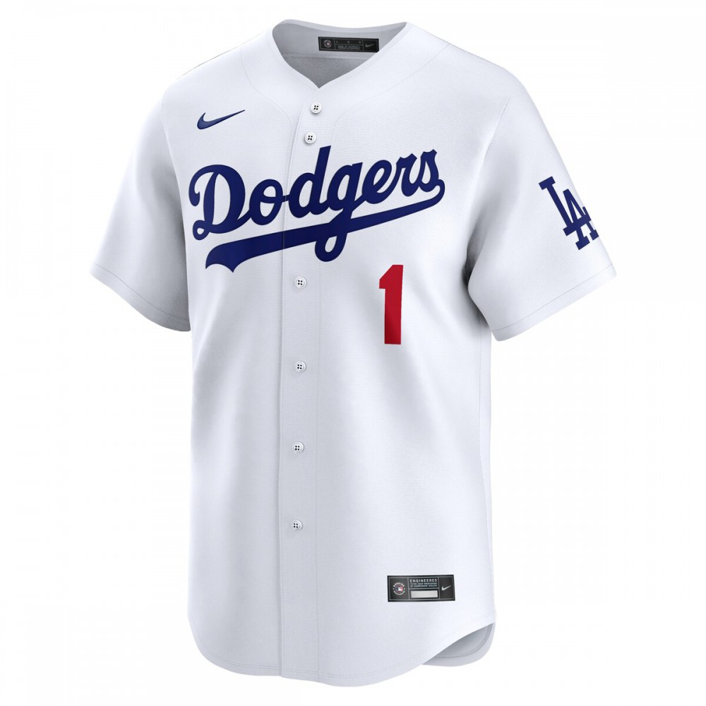 Los Angeles Dodgers #1 Dad Home Limited Jersey - White-Pro Kit Vault | Brand New 26/27 Sports Jerseys