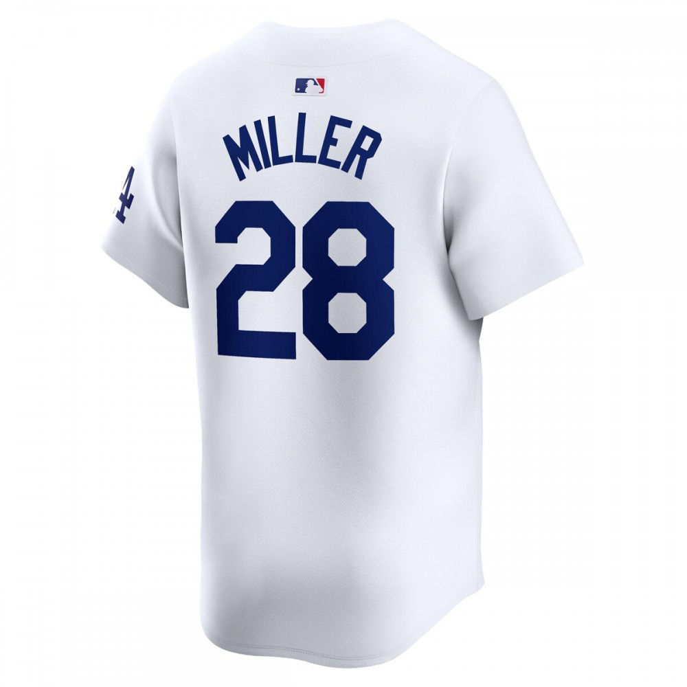 Bobby Miller Los Angeles Dodgers Home Limited Player Jersey - White-Pro Kit Vault | Brand New 26/27 Sports Jerseys