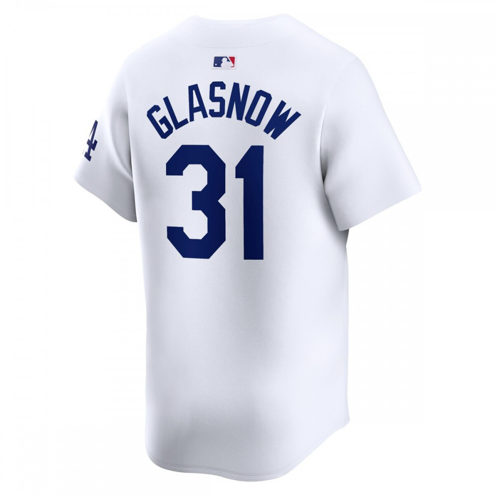 Tyler Glasnow Los Angeles Dodgers Home Limited Player Jersey - White-Pro Kit Vault | Brand New 26/27 Sports Jerseys