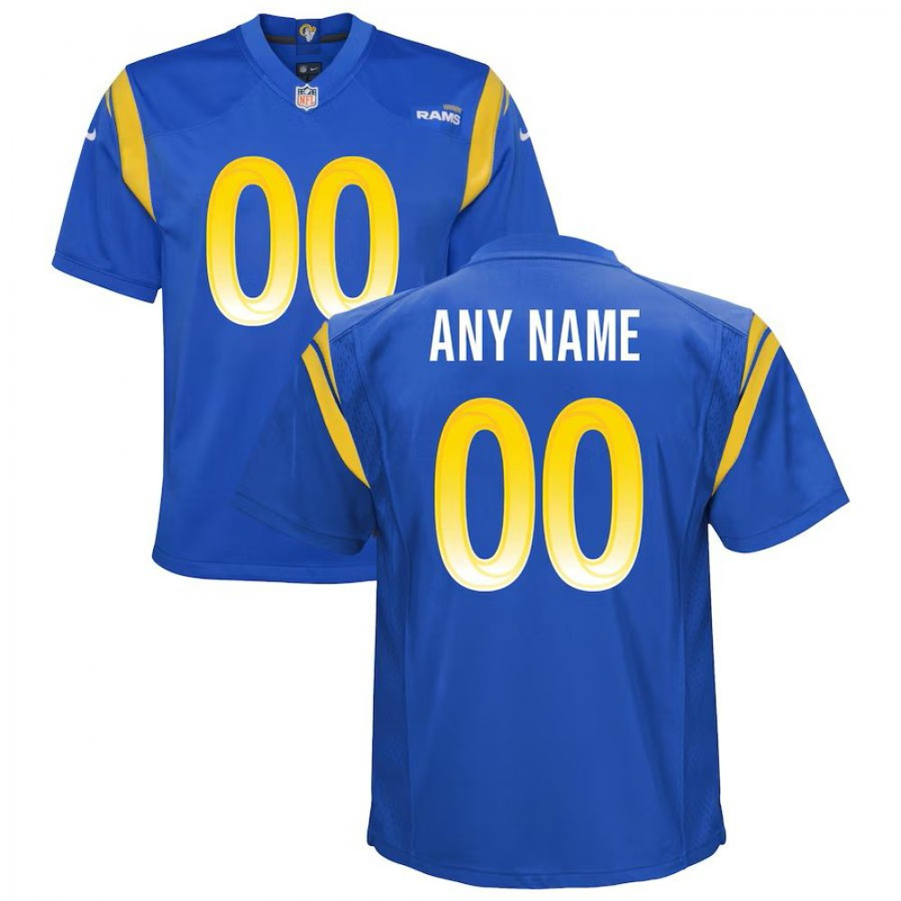 Los Angeles Rams Youth Custom Game Jersey - Royal-Pro Kit Vault | Brand New 26/27 Sports Jerseys