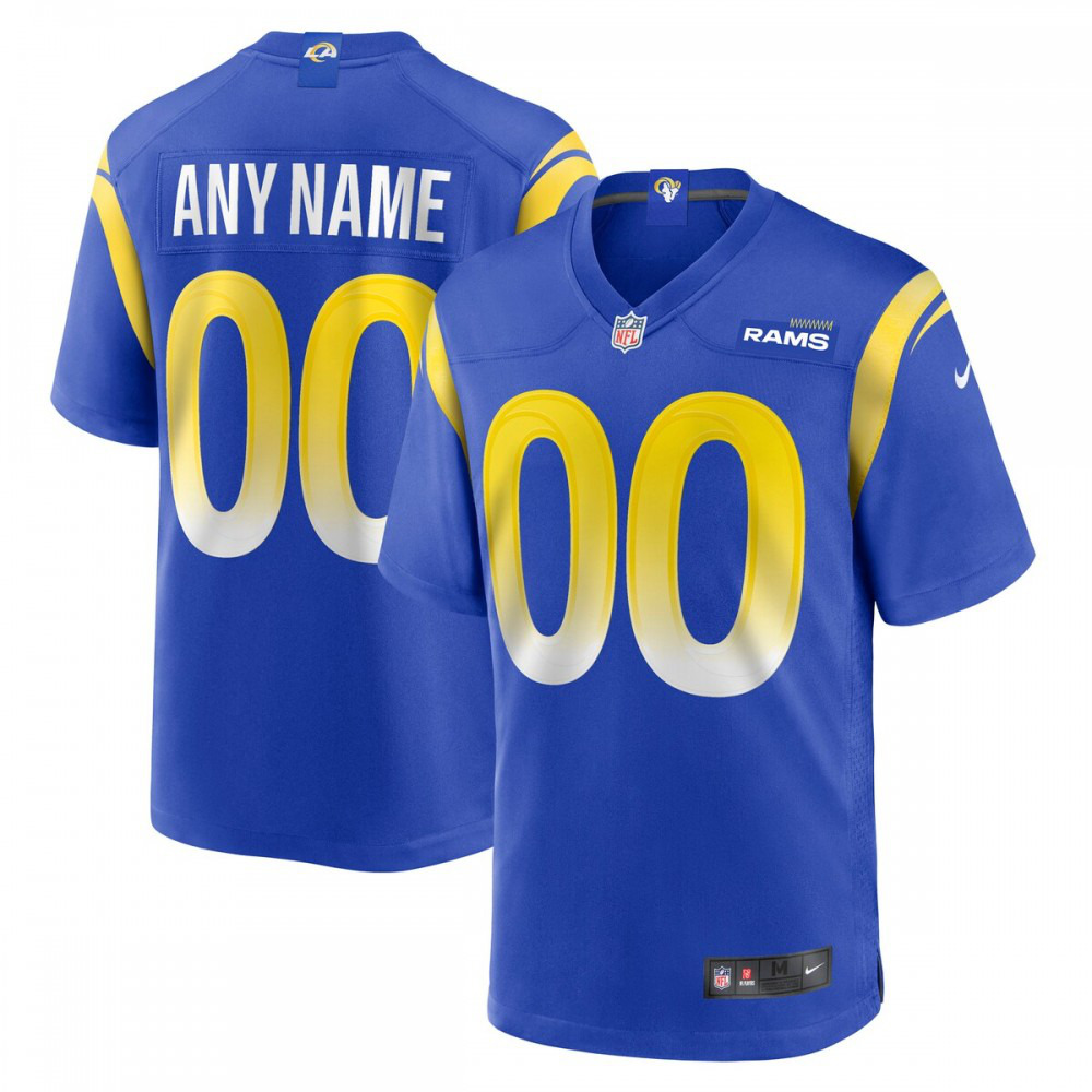 Los Angeles Rams Custom Game Jersey - Royal-Pro Kit Vault | Brand New 26/27 Sports Jerseys