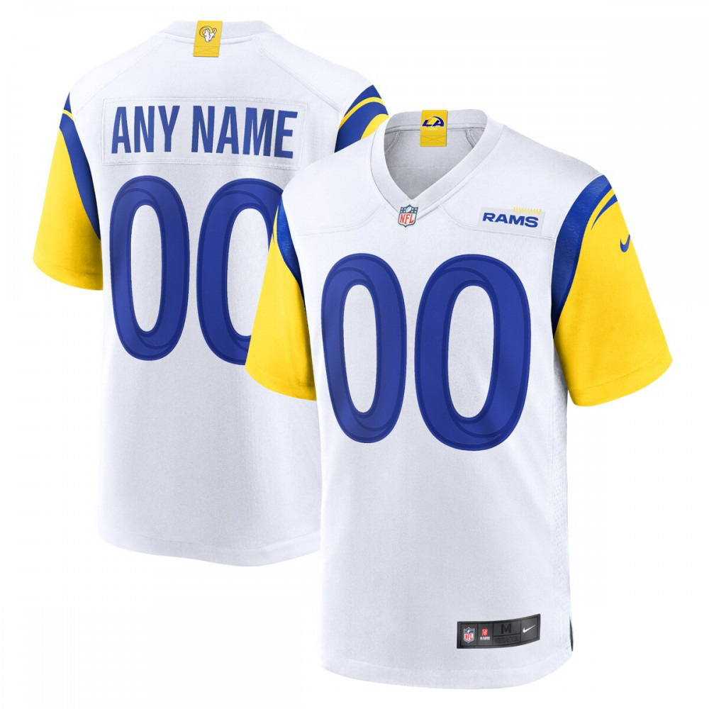 Los Angeles Rams Alternate Custom Jersey - White-Pro Kit Vault | Brand New 26/27 Sports Jerseys