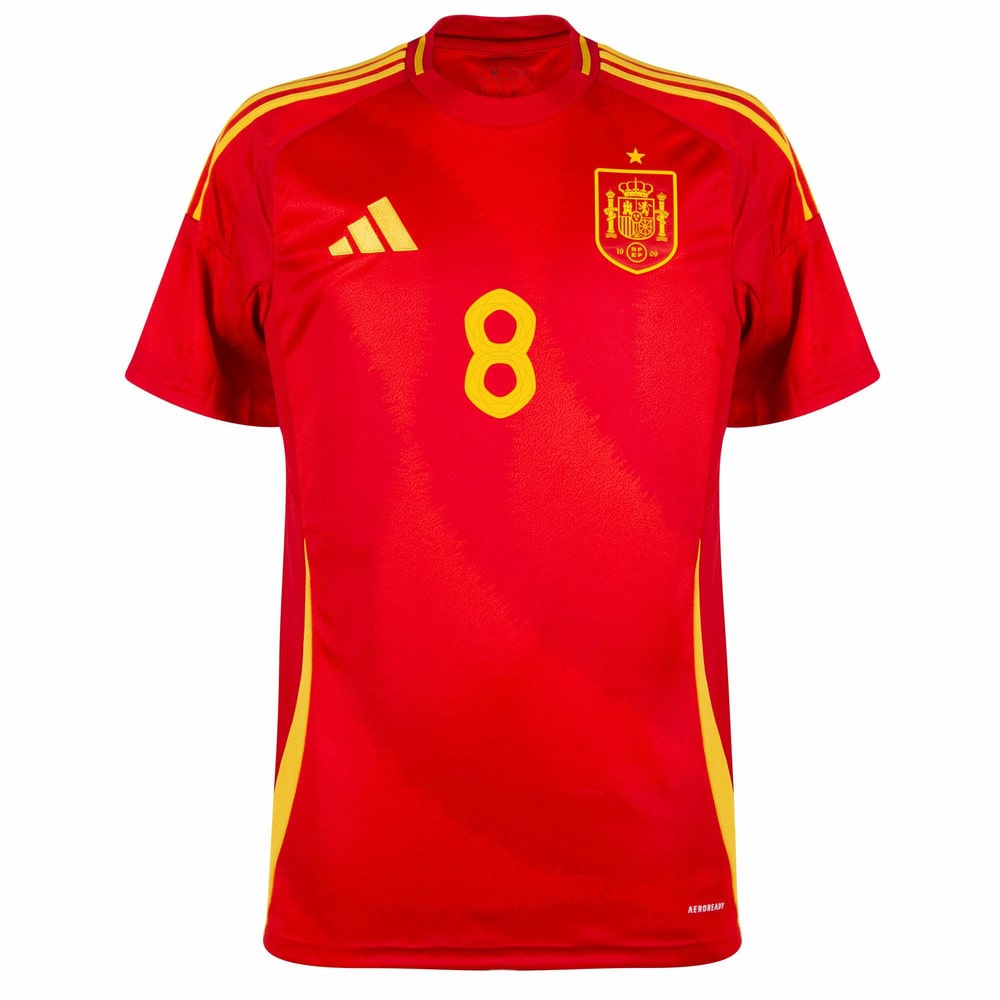 Spain Home Kit Kids Jersey 2024 2025 Pedri-Pro Kit Vault | Brand New 26/27 Sports Jerseys