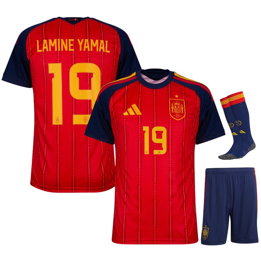 Spain 2026/2027 Home Kit for Kids - Lamine Yamal-Pro Kit Vault | Brand New 26/27 Sports Jerseys