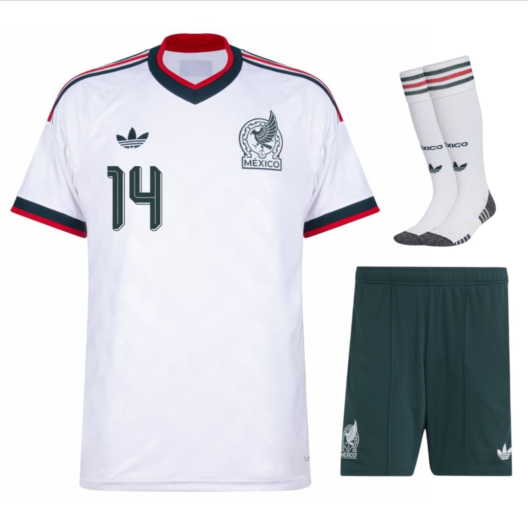Mexico Chicharito Kids Away Kit 2026 2027-Pro Kit Vault | Brand New 26/27 Sports Jerseys