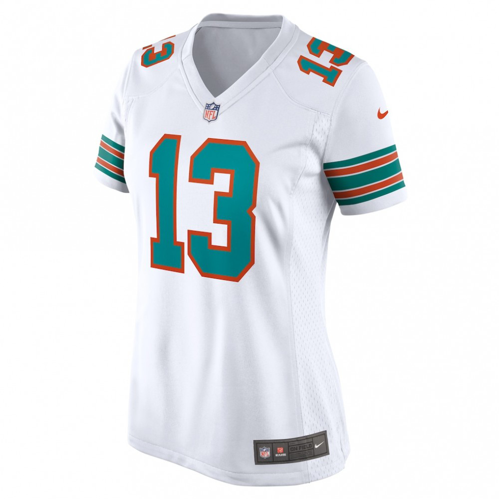 Dan Marino Miami Dolphins Women's Retired Player Jersey - White-Pro Kit Vault | Brand New 26/27 Sports Jerseys