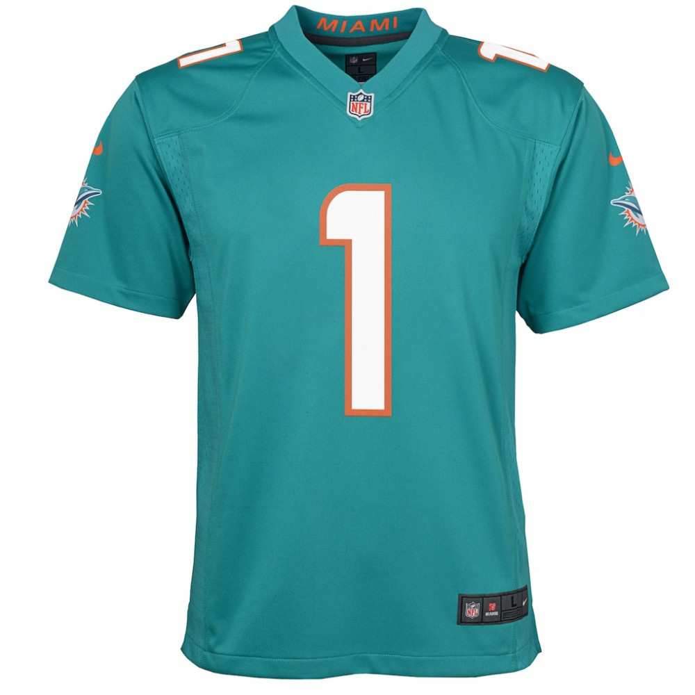 Tua Tagovailoa Miami Dolphins Youth Game Jersey - Aqua-Pro Kit Vault | Brand New 26/27 Sports Jerseys