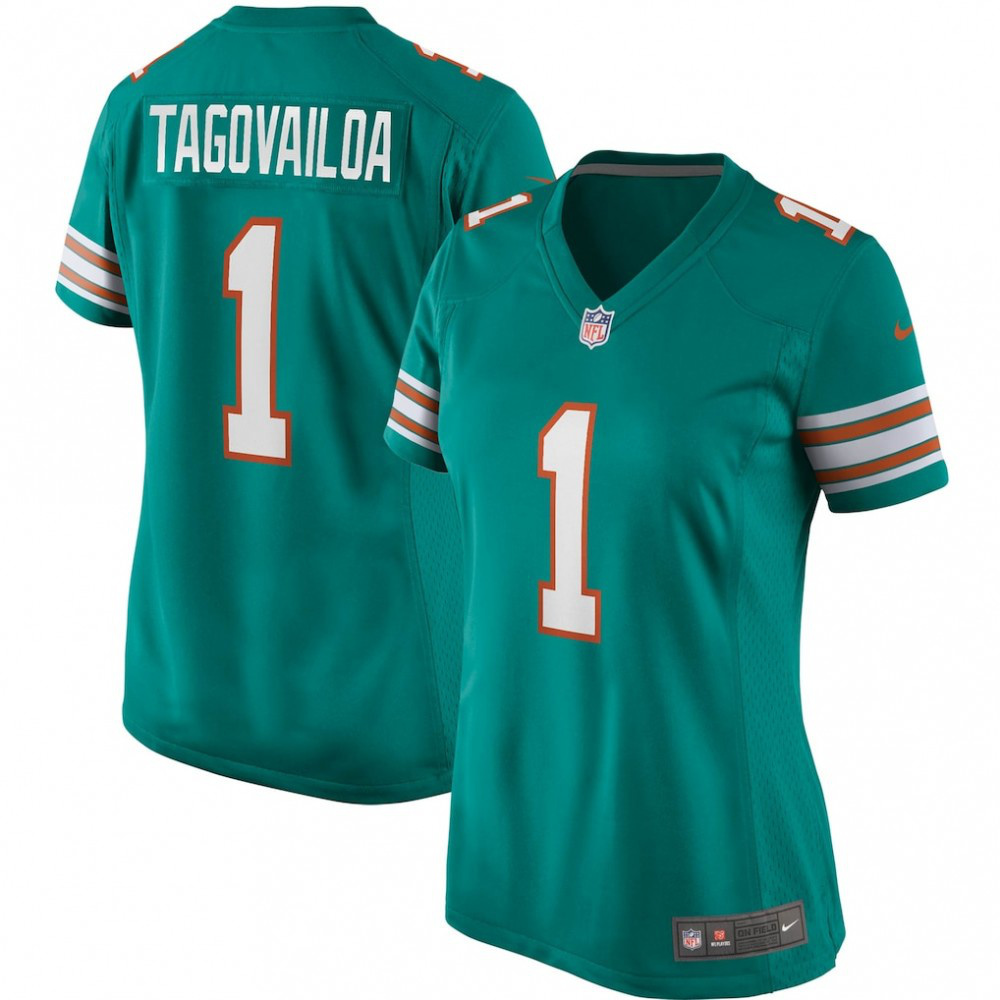 Tua Tagovailoa Miami Dolphins Women's Alternate Game Jersey - Aqua-Pro Kit Vault | Brand New 26/27 Sports Jerseys