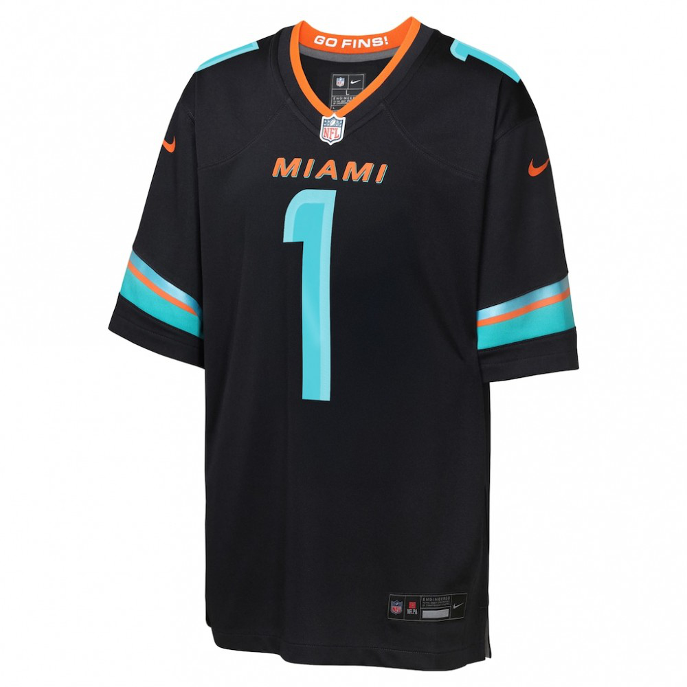 Tua Tagovailoa Miami Dolphins Youth 2025 Rivalries Collection Game Jersey - Pitch Blue-Pro Kit Vault | Brand New 26/27 Sports Jerseys