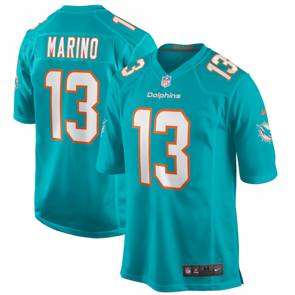 Dan Marino Miami Dolphins Game Retired Player Jersey - Aqua-Pro Kit Vault | Brand New 26/27 Sports Jerseys