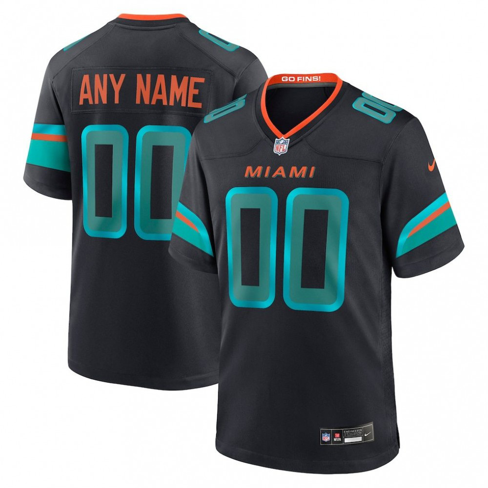 Men's Pitch Blue Miami Dolphins 2025 Rivalries Collection Custom Game Jersey-Pro Kit Vault | Brand New 26/27 Sports Jerseys
