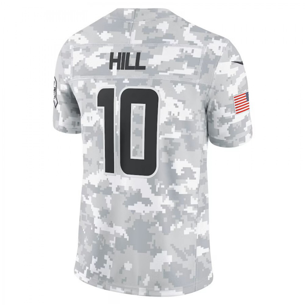 Tyreek Hill Miami Dolphins 2024 Salute to Service Limited Jersey - Arctic Camo-Pro Kit Vault | Brand New 26/27 Sports Jerseys