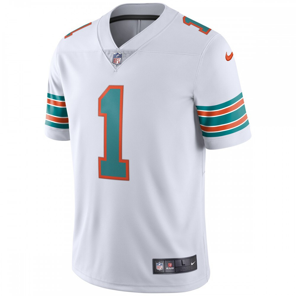 Tua Tagovailoa Miami Dolphins 2nd Alternate Vapor Limited Jersey - White-Pro Kit Vault | Brand New 26/27 Sports Jerseys