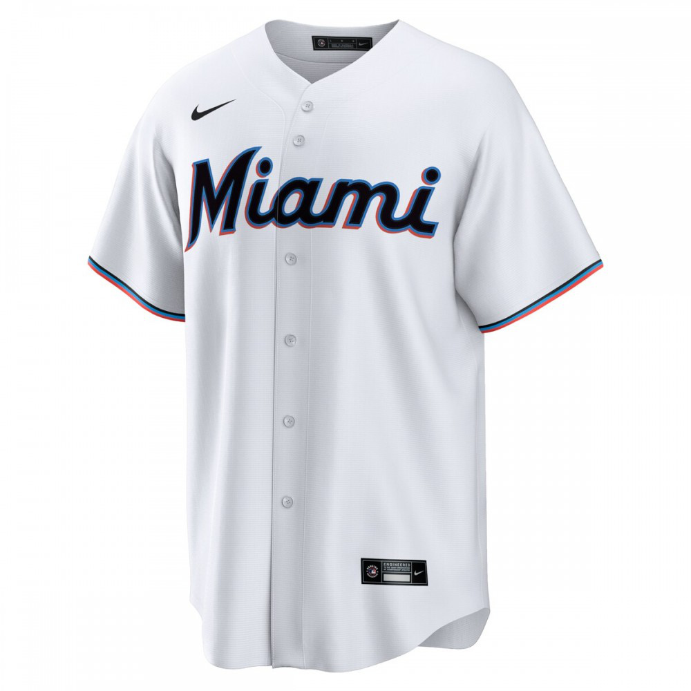 Miami Marlins Home Replica Team Jersey - White-Pro Kit Vault | Brand New 26/27 Sports Jerseys