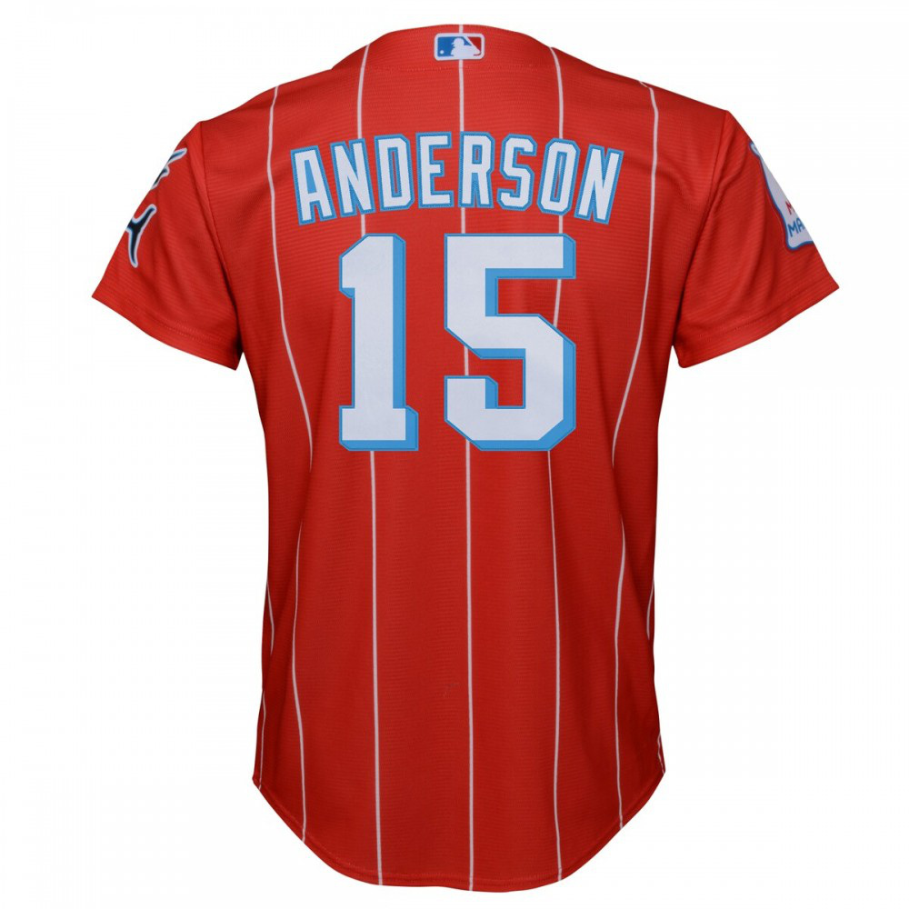 Brian Anderson Miami Marlins Youth City Connect Replica Player Jersey - Red-Pro Kit Vault | Brand New 26/27 Sports Jerseys