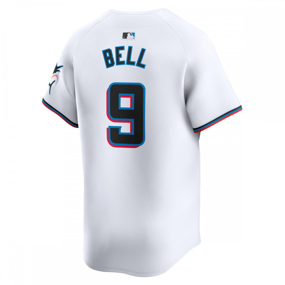 Josh Bell Miami Marlins Home Limited Player Jersey - White-Pro Kit Vault | Brand New 26/27 Sports Jerseys